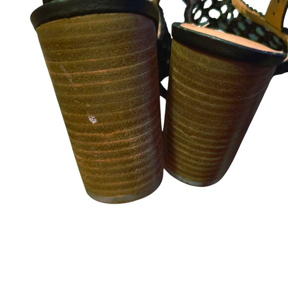 Madewell the basket weave high heel sandal size 10 - Picture 4 of 7